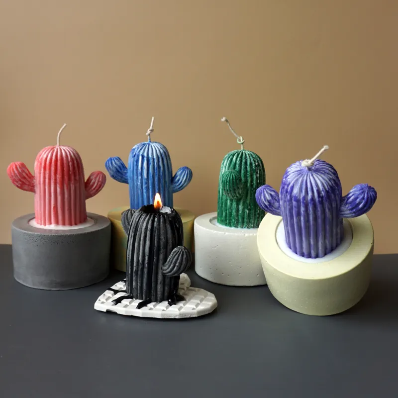 Свічки кактус різнокольорові